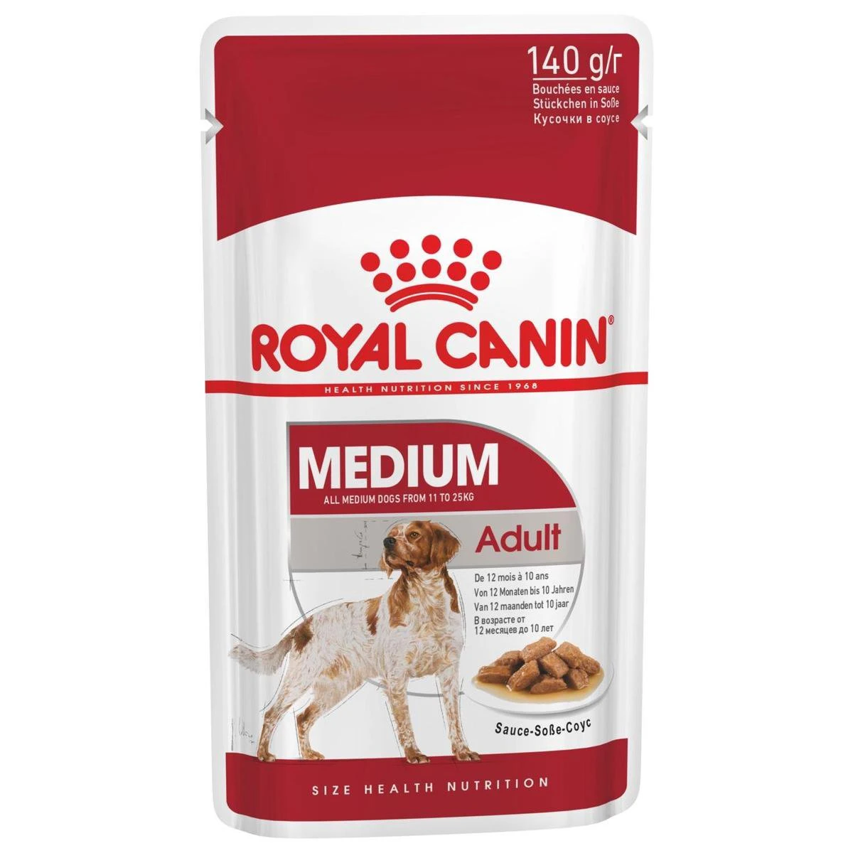 Royal Canin Shn Medium Adult Pouch - Hondenvoer - 10 X 140 G 1 Royal Canin Shn Medium Adult Pouch - Hondenvoer - 10 X 140 G