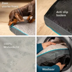 CozySense® - Orthopedisch Hondenkussen - Hondenkussen 100 X 70 Cm - Geschikt Als Benchkussen & Hondenbed - Hondenkussen Bank - Traagschuim - Waterdicht - Wasbare Hoes - Maat XL -Hondenartikelen Winkel 1200x1200 840