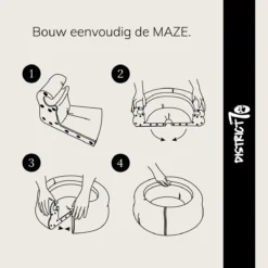 District 70 MAZE 3-in-1 Opvouwbare Kartonnen Kattenmand - Inclusief Catnip Balletje - Voor Slapen, Spelen En Krabben! -Hondenartikelen Winkel 1200x1200 941