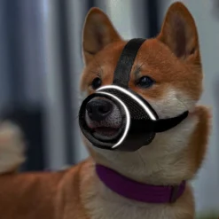 Merkloos Hoog Kwaliteit Muilkorf Met Bedrukt Patroon - Muilkorf Hond - Hondensnuit - Anti Blaf En Bijt - Voor Kleine En Grote Honden Maat M Zwart Reflecterend -Hondenartikelen Winkel 1200x1200 989