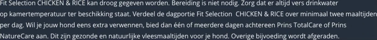 Prins Fit Selection Kip/Rijst - 15 KG 7 Prins Fit Selection Kip/Rijst - 15 KG - Afbeelding 7