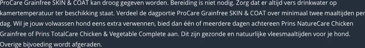 Prins Procare Graanvrij Skin & Coat - 12 KG 8 Prins Procare Graanvrij Skin & Coat - 12 KG - Afbeelding 8