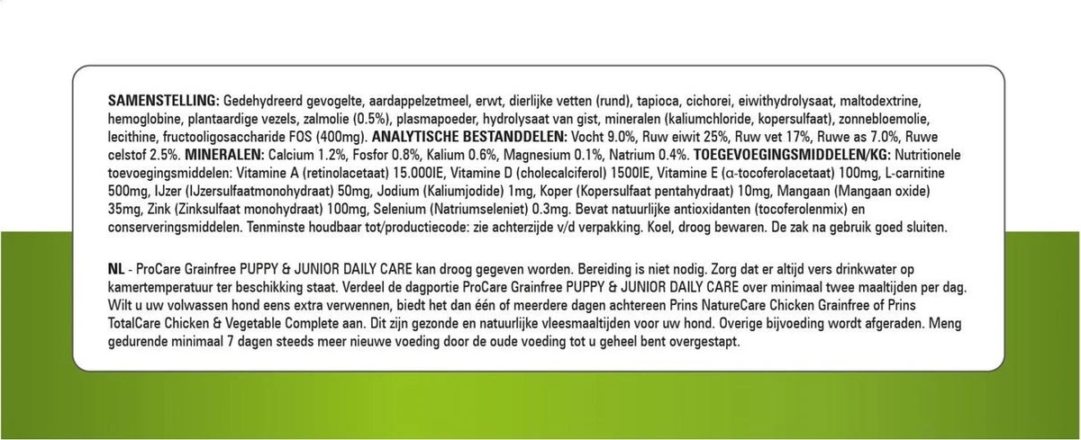 Prins Procare Daily Care Graanvrij - Hondenvoer - 7,5 Kg 7 Prins Procare Daily Care Graanvrij - Hondenvoer - 7,5 Kg - Afbeelding 7