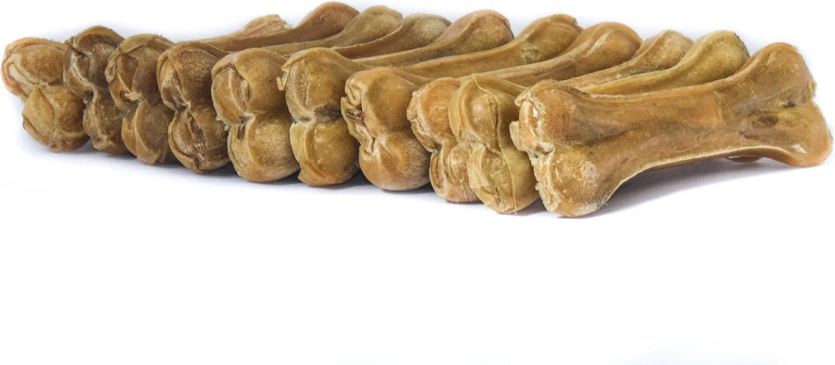 Geperste Kauwbot 10cm 10 Stuks - Hondensnacks - Hondenbot - Kauwbotten - Kauwsnacks - Kleine Hond 1 Geperste Kauwbot 10cm 10 Stuks - Hondensnacks - Hondenbot - Kauwbotten - Kauwsnacks - Kleine Hond