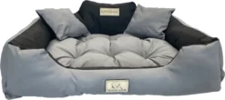 KingDog - Groot Honden- En Kattenbed 75 X 65 | Donkergrijs - Maat M