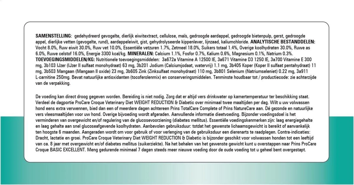 Prins Procare Croque Dieet Gewichtscontrole&Diabetes Gevogelte - - 10 Kg 5 Prins Procare Croque Dieet Gewichtscontrole&Diabetes Gevogelte - - 10 Kg - Afbeelding 5