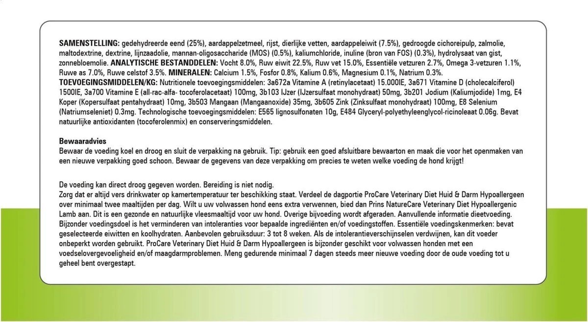 Prins ProCare Huid & Darm Hypoallergeen - Hondenvoer - 3 Kg 7 Prins ProCare Huid & Darm Hypoallergeen - Hondenvoer - 3 Kg - Afbeelding 7