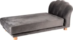 Maxxpro Katten- En Hondenbank - Grijs - Verhoogd Met Houten Poten - Fluweel Materiaal - 90 X 44 X 34 Cm - Huisdieren Tot 80 KG -Hondenartikelen Winkel 1200x671