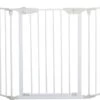 PawHut Afschermhek Voor Honden Veiligheidshek Hondenhek 3 Elementen Kunststof Wit D06-100V01