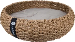 District 70 COCOON - Luxe Hondenmand Van Duurzaam Hoogwaardig Riet Met Zacht Kussen - Maten S/M/L - Large