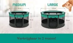 Meisterpets Opvouwbare Puppyren Rond - Extra Stevig - (Ø X H) 75 X 43 Cm - Incl. Gratis Drinkbak! -Hondenartikelen Winkel 1200x708 7
