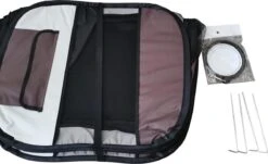 Dailyibed Opvouwbare Puppyren - Bruin - 115x115x58 Cm - Incl. Draagtas - Incl. Voederbak -Hondenartikelen Winkel 1200x736 5