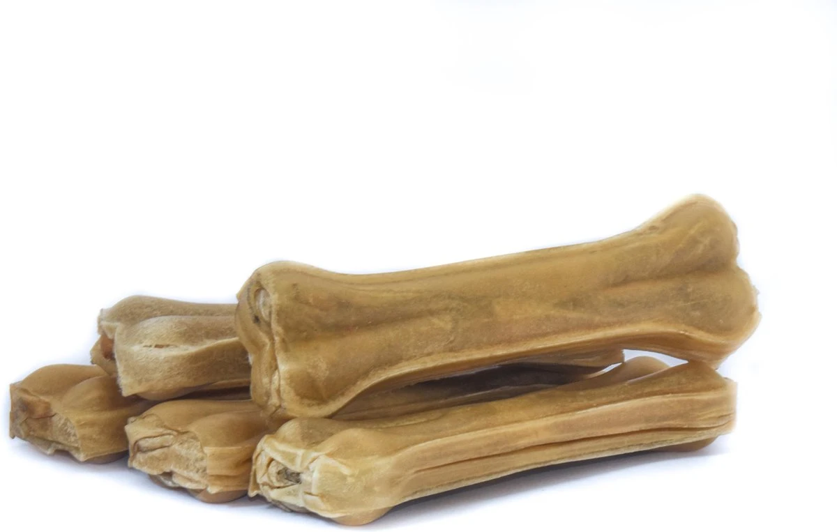 Geperste Kauwbotten 14cm 5 Stuks - Hondensnacks - Hondenbot - Kauwsnack - Kleine Hond - Geperst 1 Geperste Kauwbotten 14cm 5 Stuks - Hondensnacks - Hondenbot - Kauwsnack - Kleine Hond - Geperst