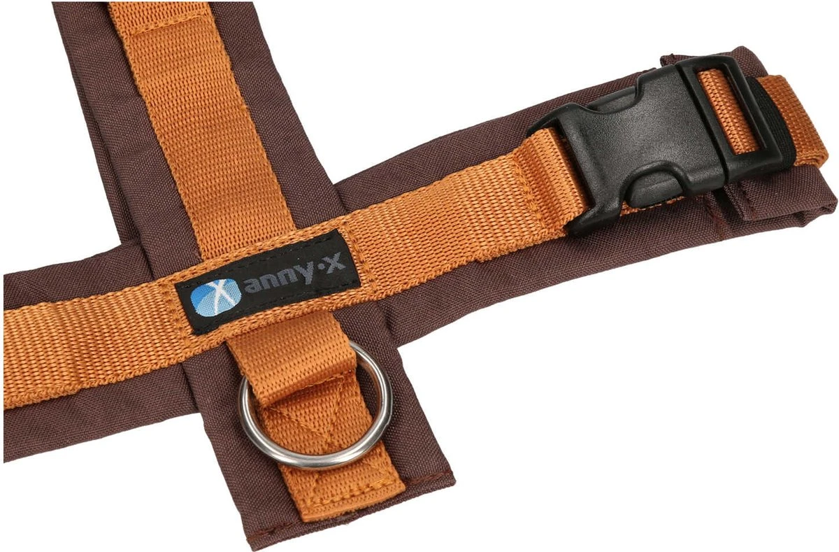 Anny.X Hondentuig Y Tuig Bruin Barnsteen Maat L Geschikt Voor Borstomvang 70-86cm 3 Anny.X Hondentuig Y Tuig Bruin Barnsteen Maat L Geschikt Voor Borstomvang 70-86cm - Afbeelding 3