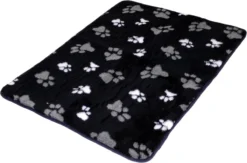 Lovely Nights Vetbed/kleed Blue With 2 Color Print Paw + Bies 75x50 Rechthoek