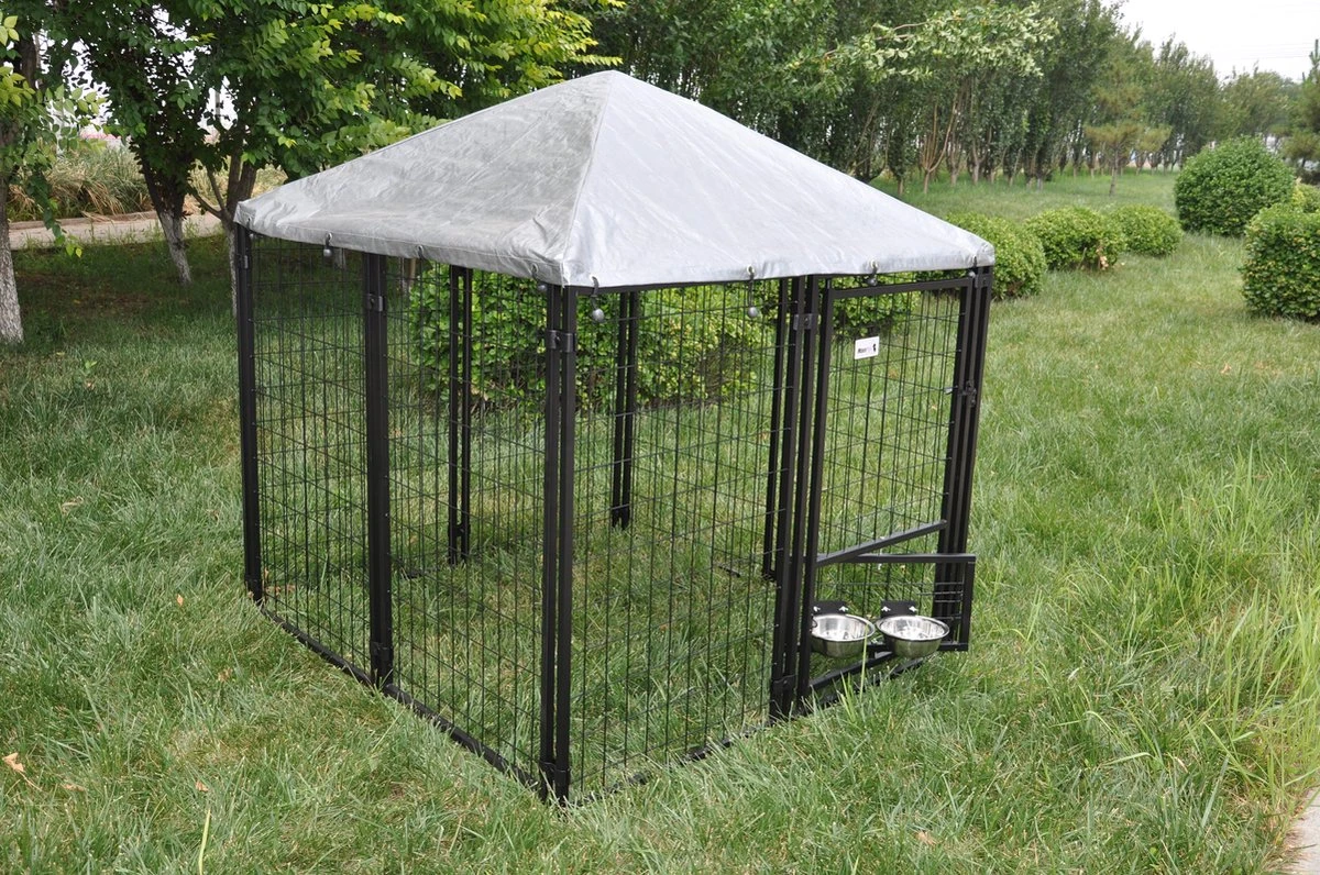 MaxxPet Hondenkennel - Hondenkennel Met Afneembaar Dak - Geschikt Voor Buiten En Binnen - 142 X 142 X 153 Cm 7 MaxxPet Hondenkennel - Hondenkennel Met Afneembaar Dak - Geschikt Voor Buiten En Binnen - 142 X 142 X 153 Cm - Afbeelding 7