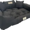 Kingdog - Honden- En Kattenbed 55 X 45 | Zwart - Maat S