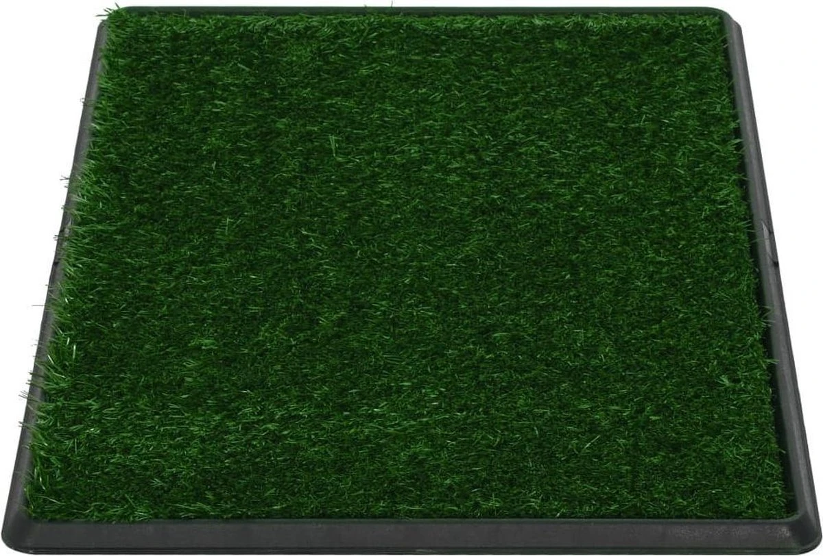 VidaXL Huisdierentoilet Met Bak En Kunstgras 76x51x3 Cm Groen 5 VidaXL Huisdierentoilet Met Bak En Kunstgras 76x51x3 Cm Groen - Afbeelding 5