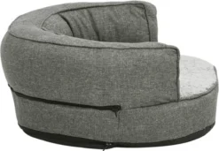 VidaXL Hondenbed Ergonomisch Linnen-look 75x53 Cm Fleece Grijs -Hondenartikelen Winkel 1200x832 1