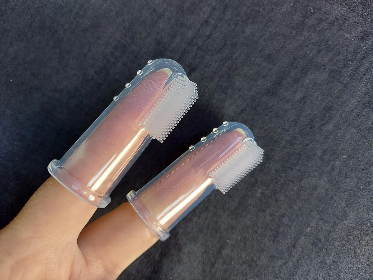 Merkloos Vinger Tandenborstel – 2 X 5 Merkloos Vinger Tandenborstel – 2 X - Afbeelding 5