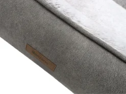 Benzano - Hondenmand - Pluche - Zacht - Wasmachine Wasbaar - Schuimvulling - Grijs/Taupe - 80 CM -Hondenartikelen Winkel 1200x900 5