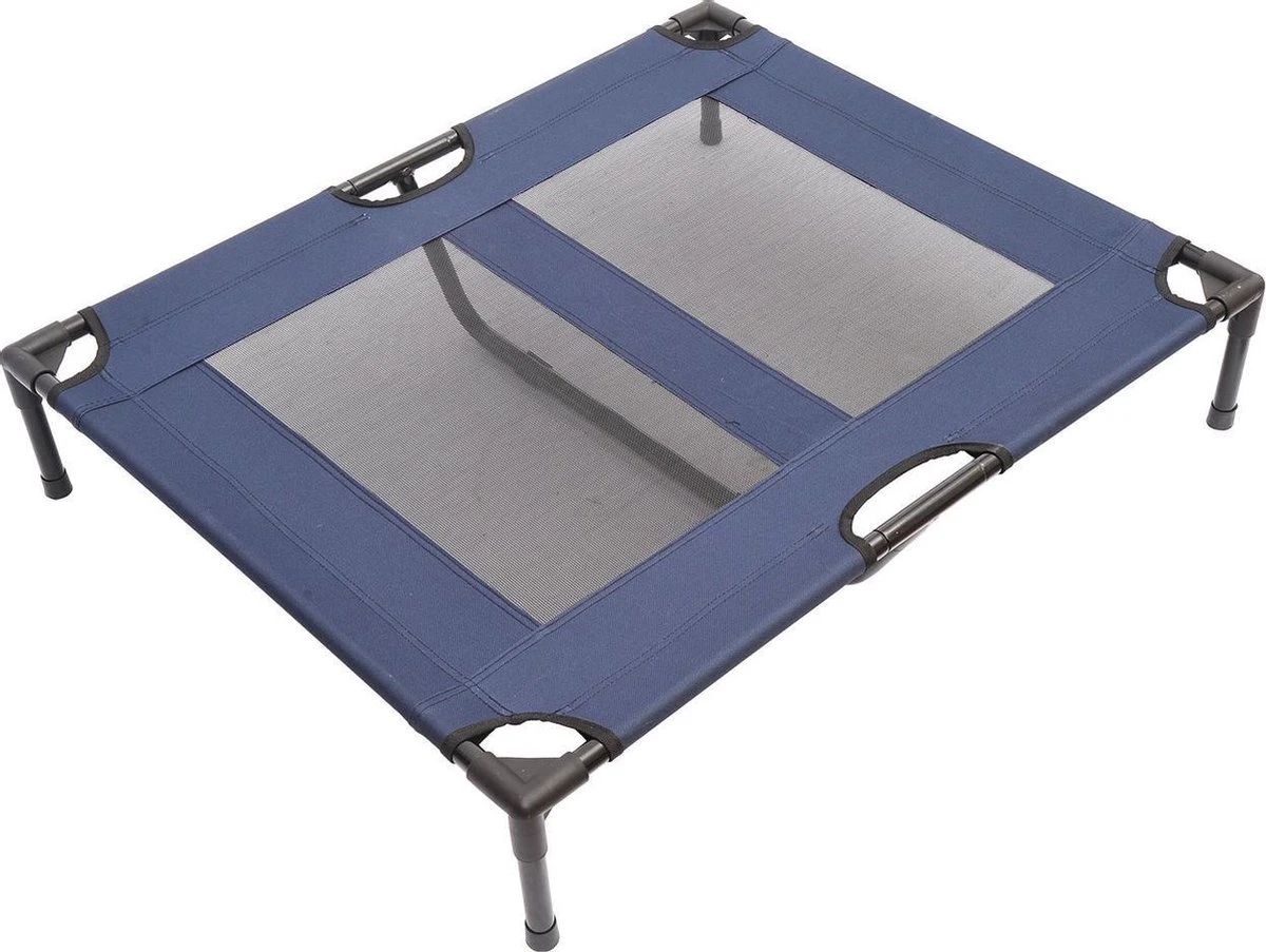 Paws & Claws - Hondenbed - Hondenstretcher - Honden Ligbed - Portable Draagbaar - 92 X 76 X 18 Cm - Blauw 1 Paws & Claws - Hondenbed - Hondenstretcher - Honden Ligbed - Portable Draagbaar - 92 X 76 X 18 Cm - Blauw