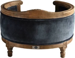 Lord Lou - George Blauw Velvet S - Luxe Hondenmand - Luxe Kattenmand - 49x40x31 -Hondenartikelen Winkel 1200x923 3