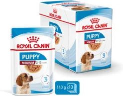 Royal Canin Shn Medium Puppy Pouch - Hondenvoer - 10 X 140 G -Hondenartikelen Winkel 1200x939 1