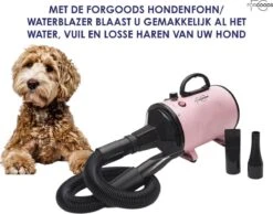 Forgoods Professionele Hondenfohn - Waterblazer Voor Honden - Hondenfohn Met 4 Opzetstukken - 2800W Verstelbaar Vermogen - Roze -Hondenartikelen Winkel 1200x942 4