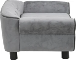 VidaXL Hondenbank 72x45x30 Cm Pluche Grijs -Hondenartikelen Winkel 1200x947 1