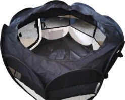 Dailyibed Opvouwbare Puppyren - Zwart - 115x115x58 Cm - Incl. Draagtas - Incl. Voederbak -Hondenartikelen Winkel 1200x958 9