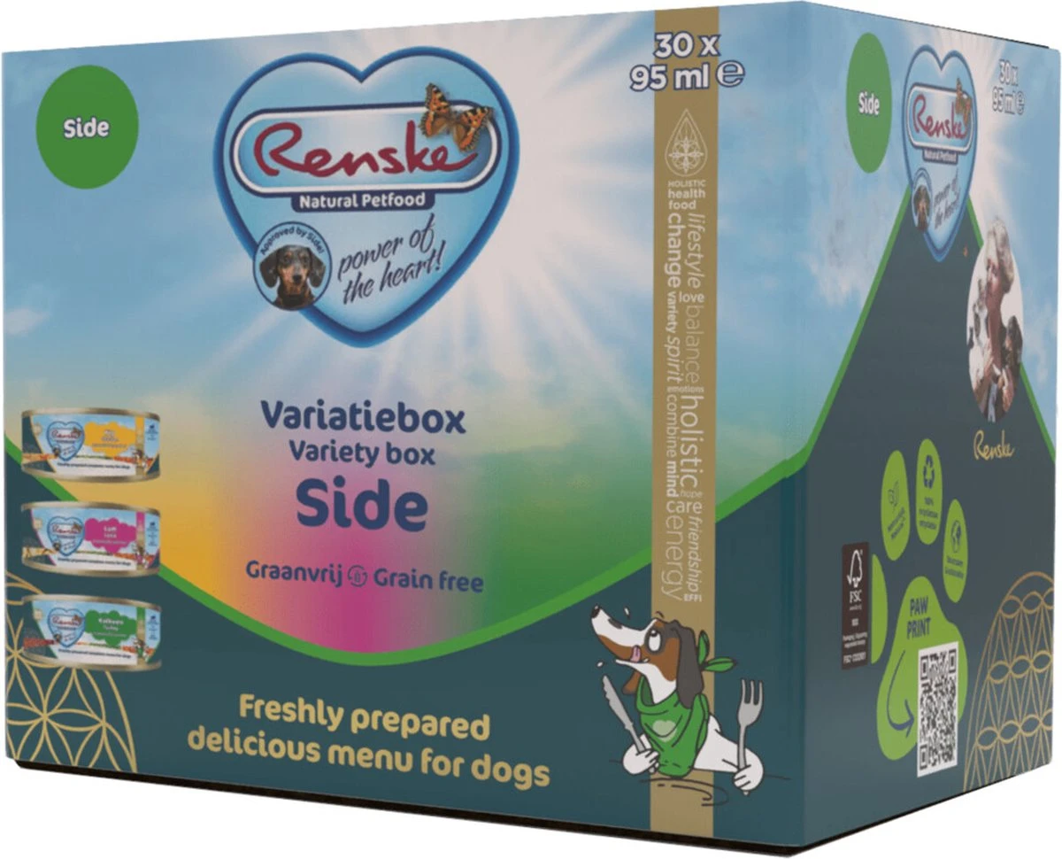 Renske Vers Hond Variatiebox Side Graanvrij 30 X 95 Ml 2 Renske Vers Hond Variatiebox Side Graanvrij 30 X 95 Ml - Afbeelding 2