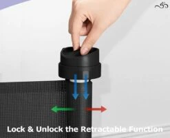 Caedentes - Hondenhek – Inrolbaar – Dierenhek -tot 150cm Uitrolbaar – Zwart -Hondenartikelen Winkel 1200x975 4