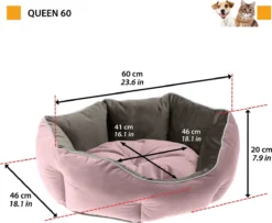 Ferplast Dierenmand Queen 60 X 46 Cm Fluweel Roze -Hondenartikelen Winkel 1200x985 2