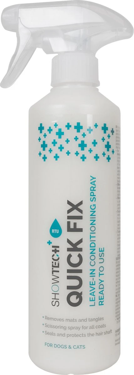 ShowTech - Quick Fix - Leave In Conditioner Hond - Antiklit Spray - Honden Conditioner - Conditioner Hond 1 ShowTech - Quick Fix - Leave In Conditioner Hond - Antiklit Spray - Honden Conditioner - Conditioner Hond