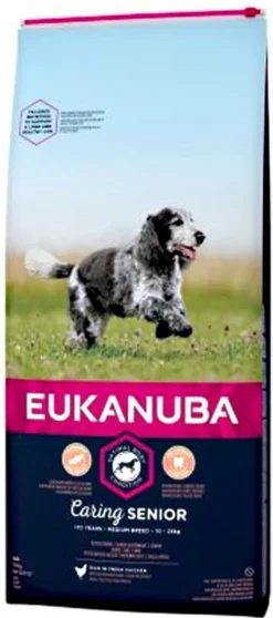 Eukanuba Caring Senior Medium Breed Kip - Hondenvoer - 15 Kg -Hondenartikelen Winkel 531x1200 2