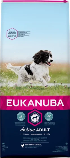 Eukanuba Dog Adult - Gemiddelde Rassen - Kip - Droogvoer - 12 Kg -Hondenartikelen Winkel 537x1200 1