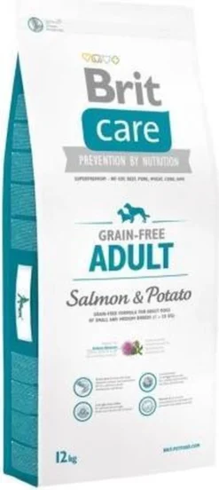 Brit Care Grain Free Adult Salmon & Potato 12 Kg - Hond -Hondenartikelen Winkel 537x1200