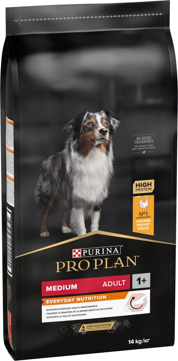 Pro Plan Medium Adult Everyay Nutrition - Honden Droogvoer - Kip - 14 Kg 5 Pro Plan Medium Adult Everyay Nutrition - Honden Droogvoer - Kip - 14 Kg - Afbeelding 5