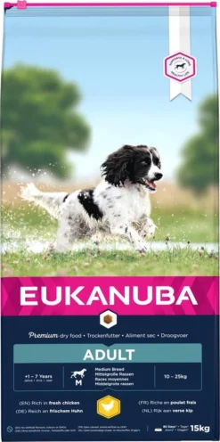Eukanuba Dog Adult Medium Breed - Kip - Hondenvoer - 15 Kg -Hondenartikelen Winkel 597x1200 2