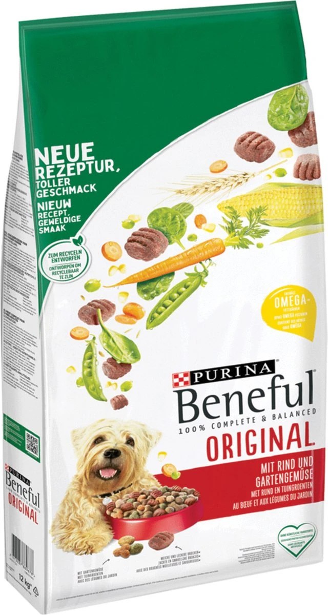 Beneful Original - Hondenvoer Met Rund En Tuingroenten - 12 Kg 2 Beneful Original - Hondenvoer Met Rund En Tuingroenten - 12 Kg - Afbeelding 2
