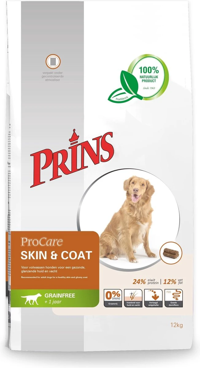 Prins Procare Graanvrij Skin & Coat - 12 KG 11 Prins Procare Graanvrij Skin & Coat - 12 KG - Afbeelding 11