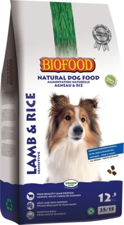 Biofood Hondenvoer - Lam & Rijst - 12.5 Kg -Hondenartikelen Winkel 658x1200 1