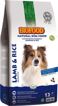 Biofood Hondenvoer - Lam & Rijst - 12.5 Kg -Hondenartikelen Winkel 660x1200