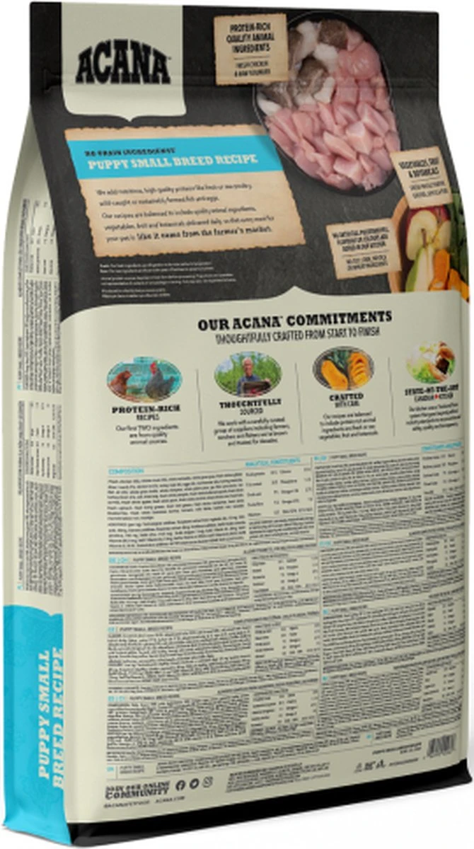 Acana Heritage Puppy Small Breed (6 KG) 20 Acana Heritage Puppy Small Breed (6 KG) - Afbeelding 20