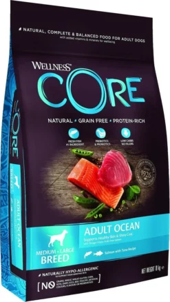 Wellness Core Grain Free Dog Ocean Zalm&Tonijn - Hondenvoer - 10 Kg -Hondenartikelen Winkel 677x1200 4