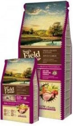 Sam's Field Adult Large - Kip & Aardappel - 13 Kg -Hondenartikelen Winkel 695x1200 5