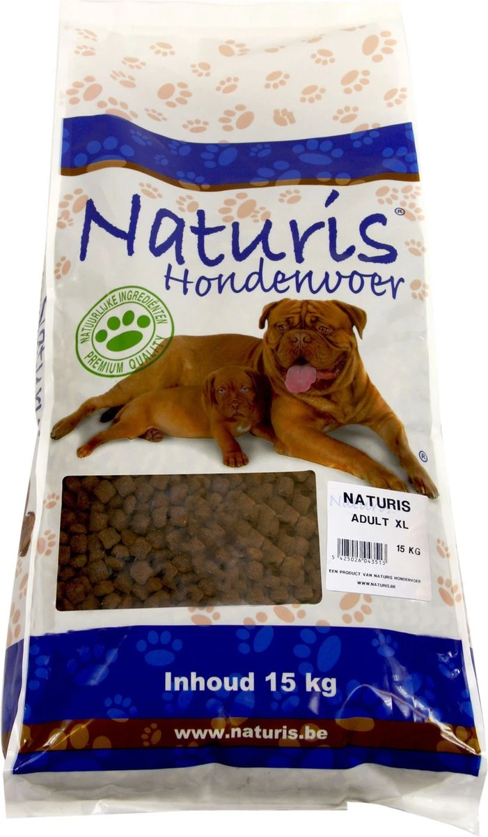 Naturis Krokante Brok Adult XL 15kg 2 Naturis Krokante Brok Adult XL 15kg - Afbeelding 2