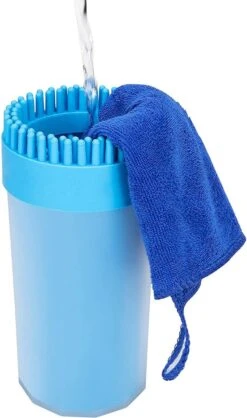 TIKKENS Hondenpoten Reiniger 2-in-1 - Hondenborstel - Hondenpoot Reiniger - Huisdier Poot Wassen - Hondenverzorging - Honden Wassen - Inclusief Microvezeldoek - XL -Hondenartikelen Winkel 709x1200 5