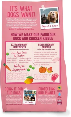 Edgard & Cooper Verse Scharreleend & Kip Brok - Voor Puppy’s - Hondenvoer - 2 X 2.5kg -Hondenartikelen Winkel 729x1200